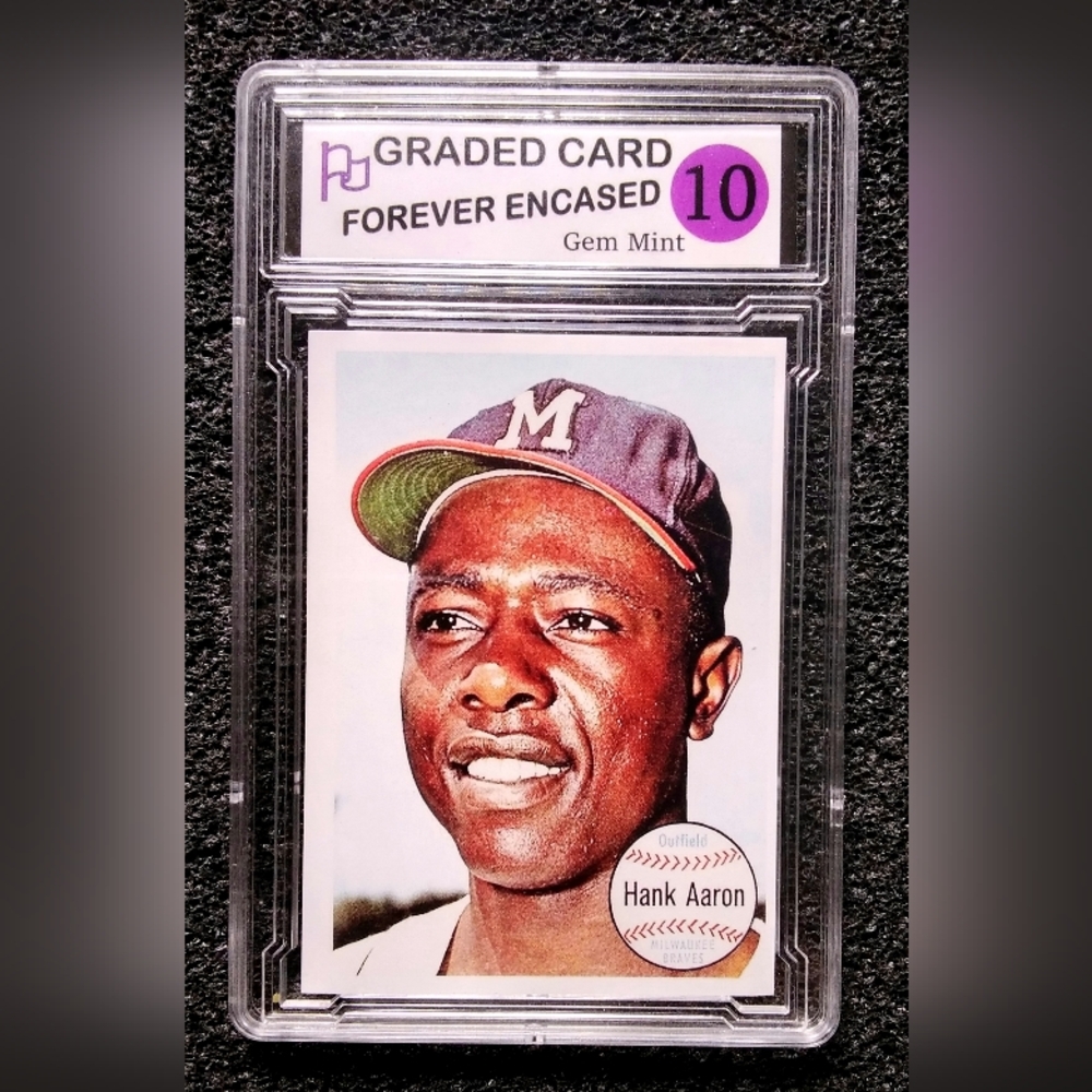1964 Hank Aaron Braves Vintage HOF Baseball Card Graded 10 Gem Mint